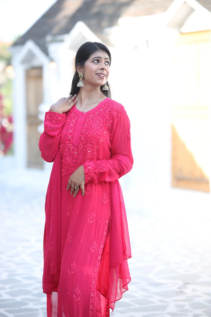 Mahira Viscose Set - Pink