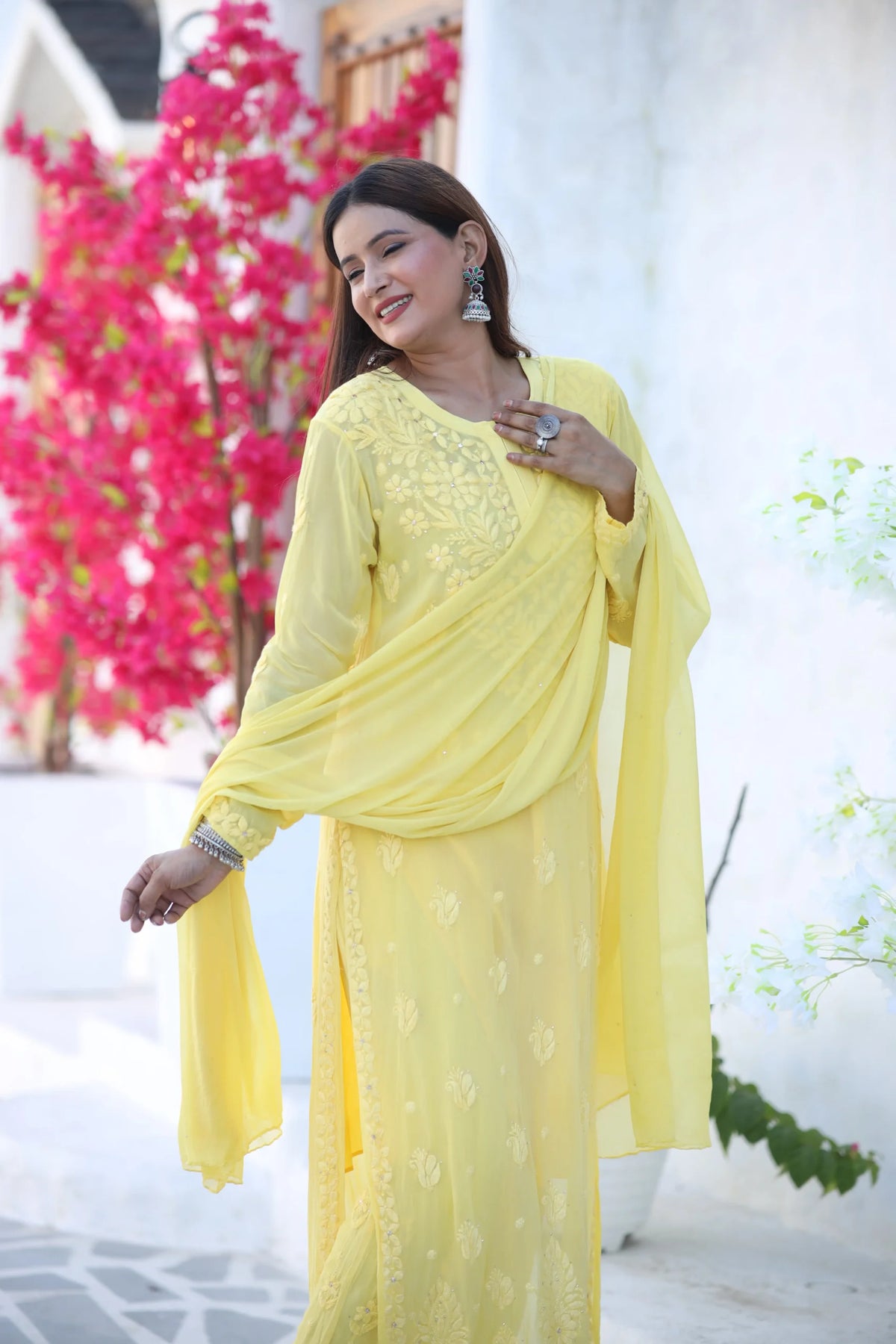 Mahira Viscose Set  - Yellow