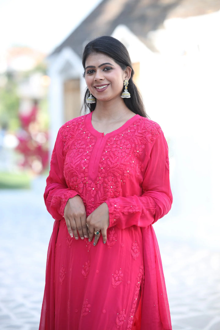 Mahira Viscose Set - Pink