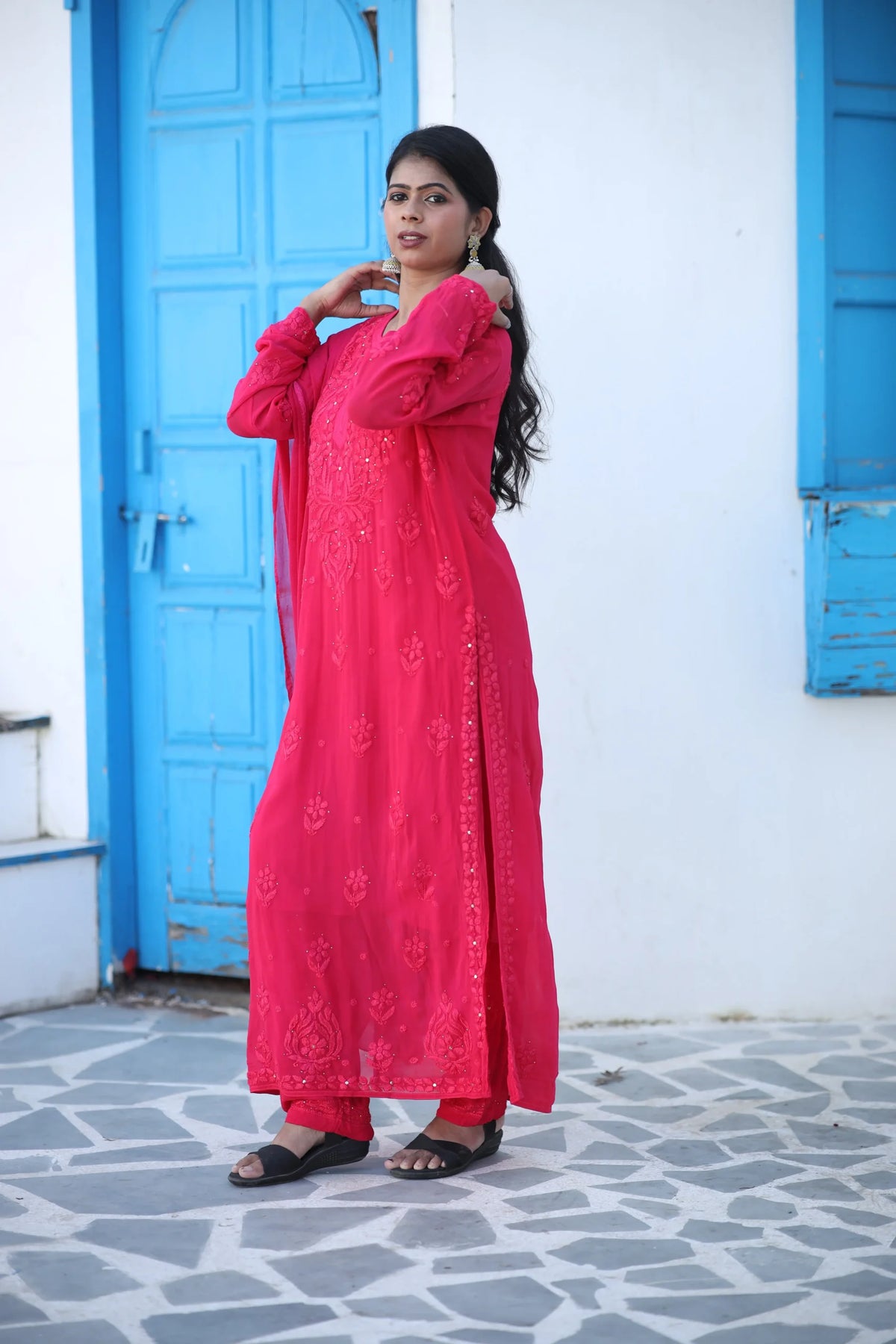 Mahira Viscose Set - Pink