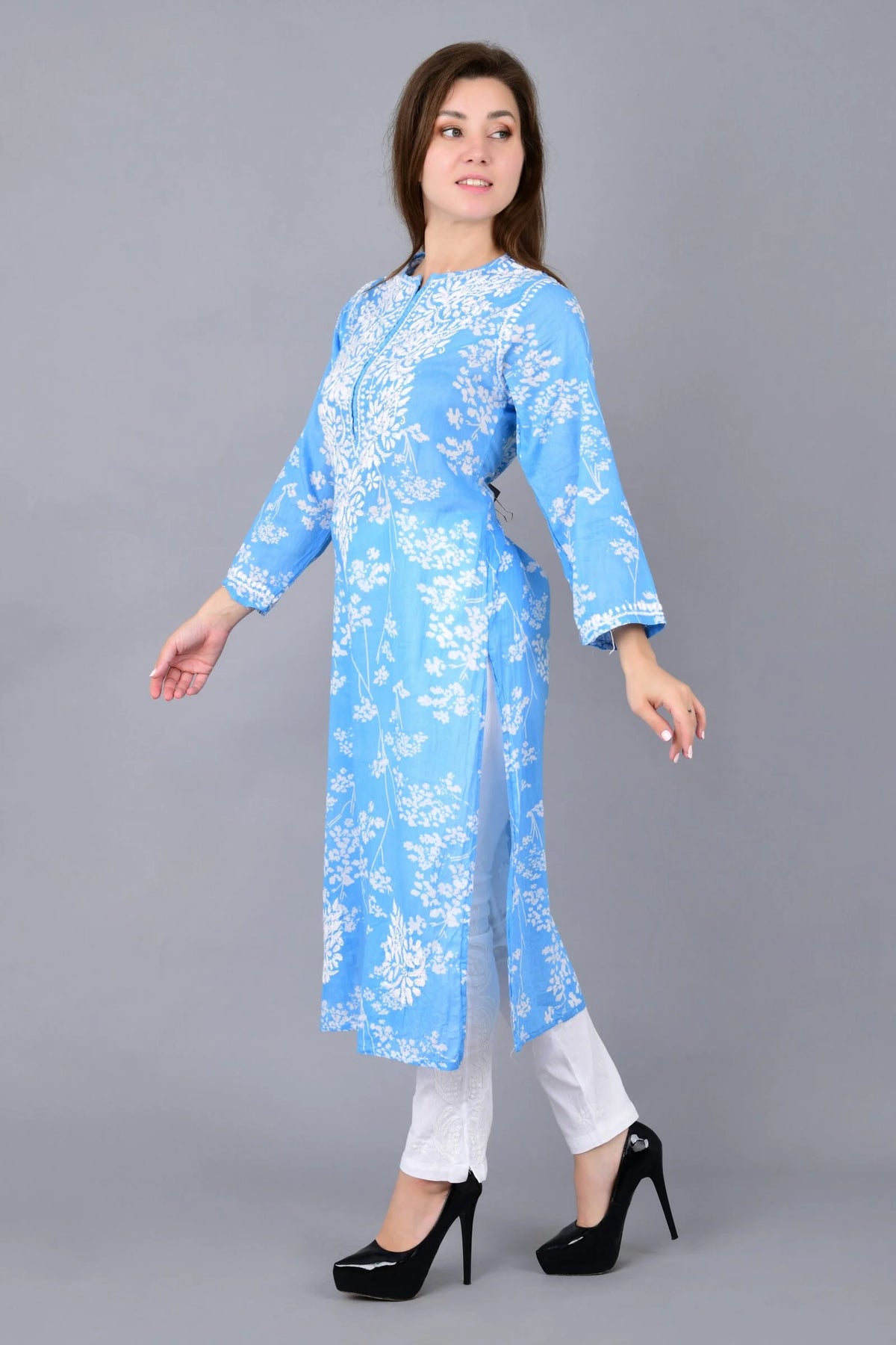 Noorani Kurti- Blue