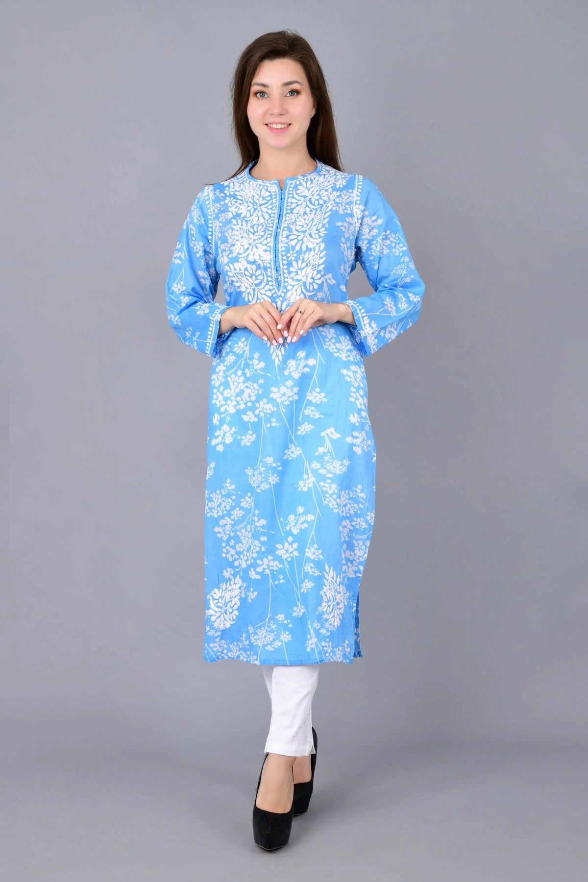 Noorani Kurti- Blue