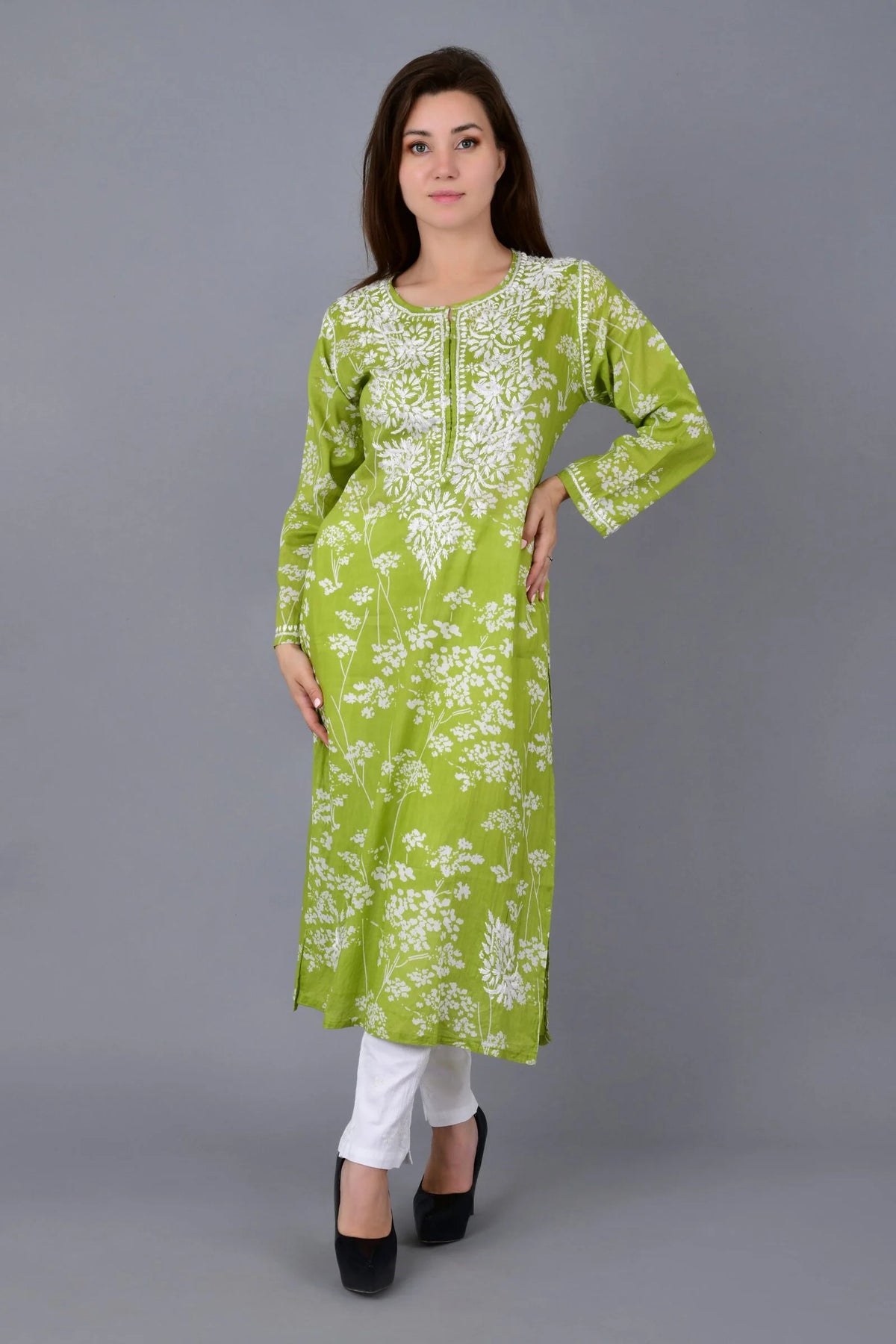 Noorani Kurti- Green
