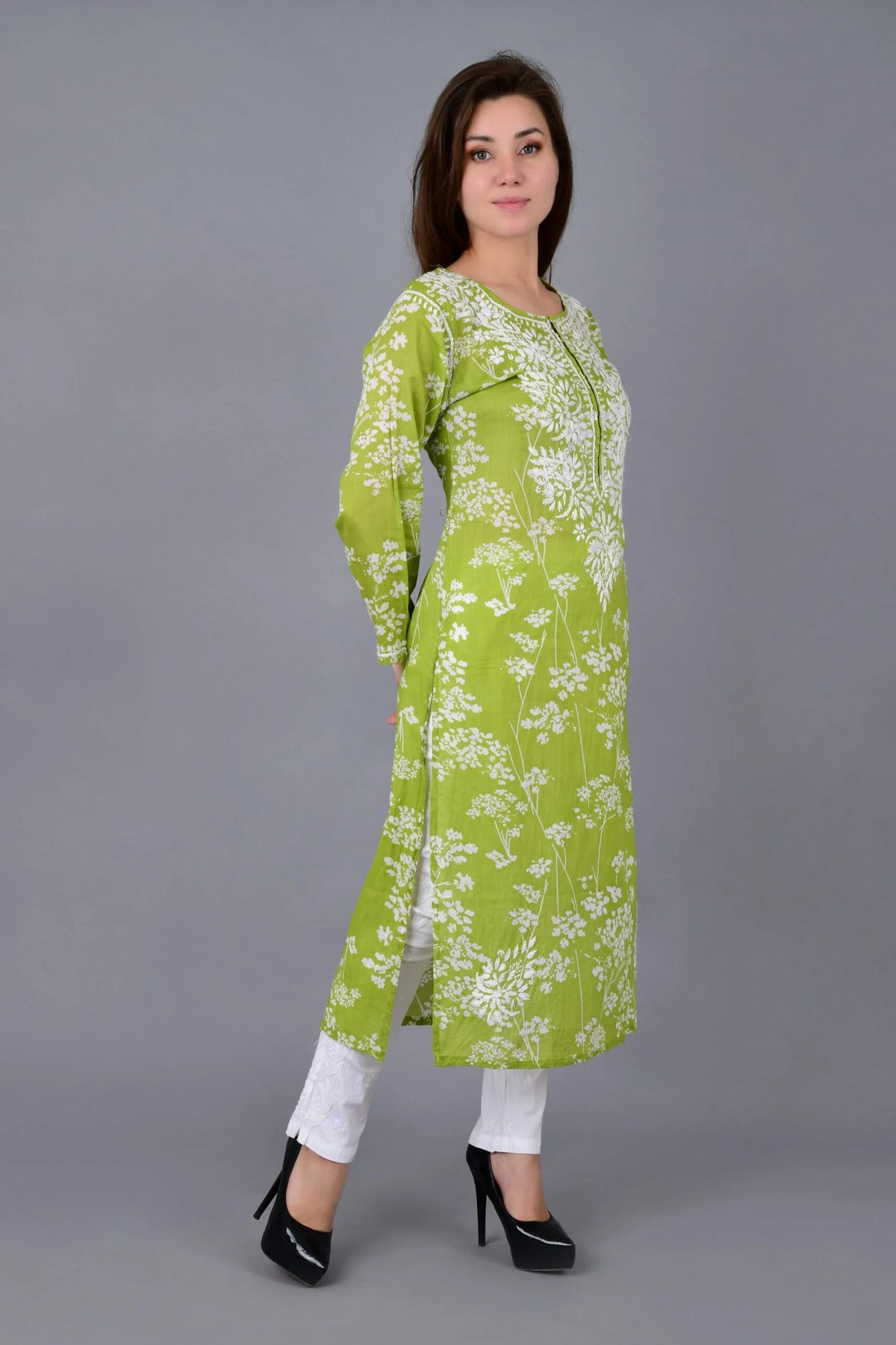 Noorani Kurti- Green