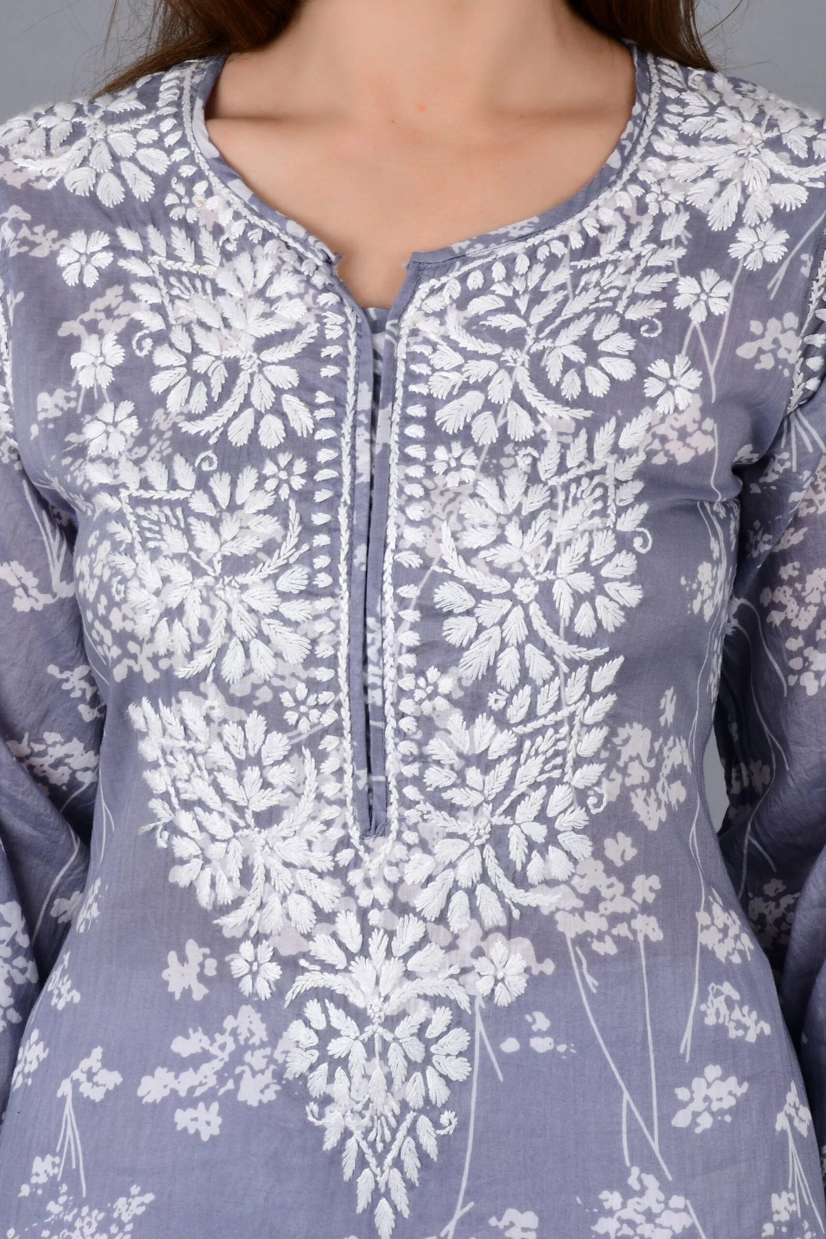 Noorani Kurti- Grey