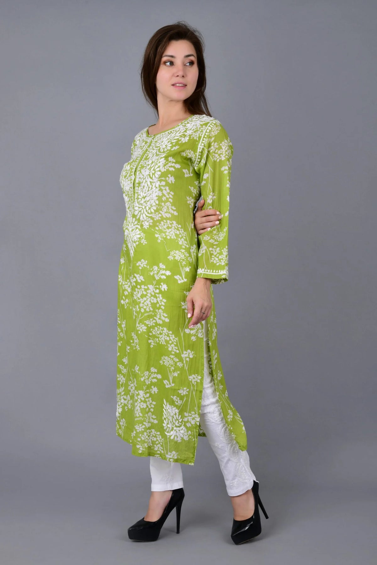 Noorani Kurti- Green