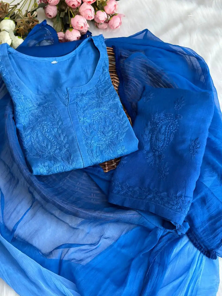 Raas Ombre Pattern Full Set - Blue
