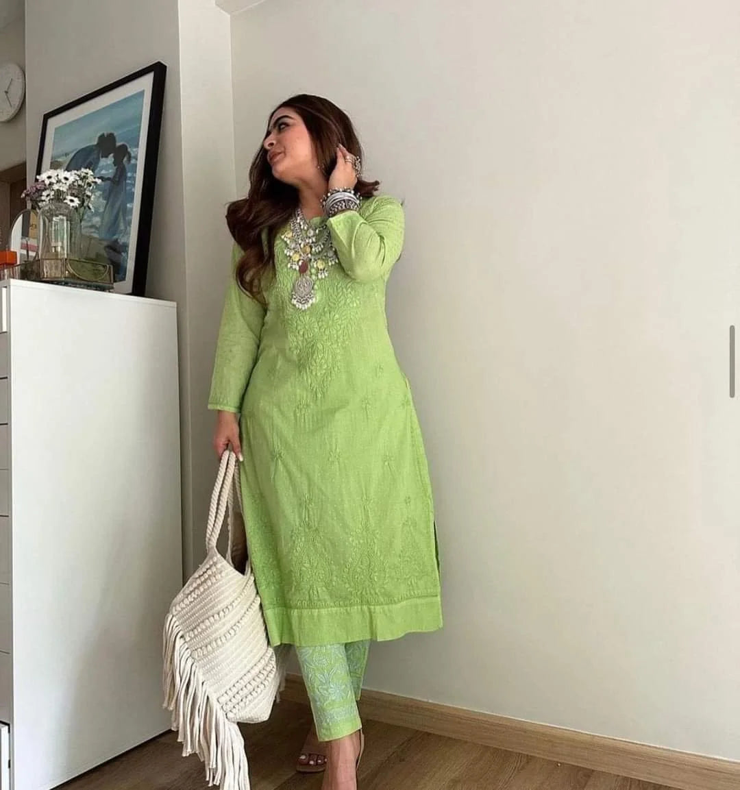 Roohi Set -  Green
