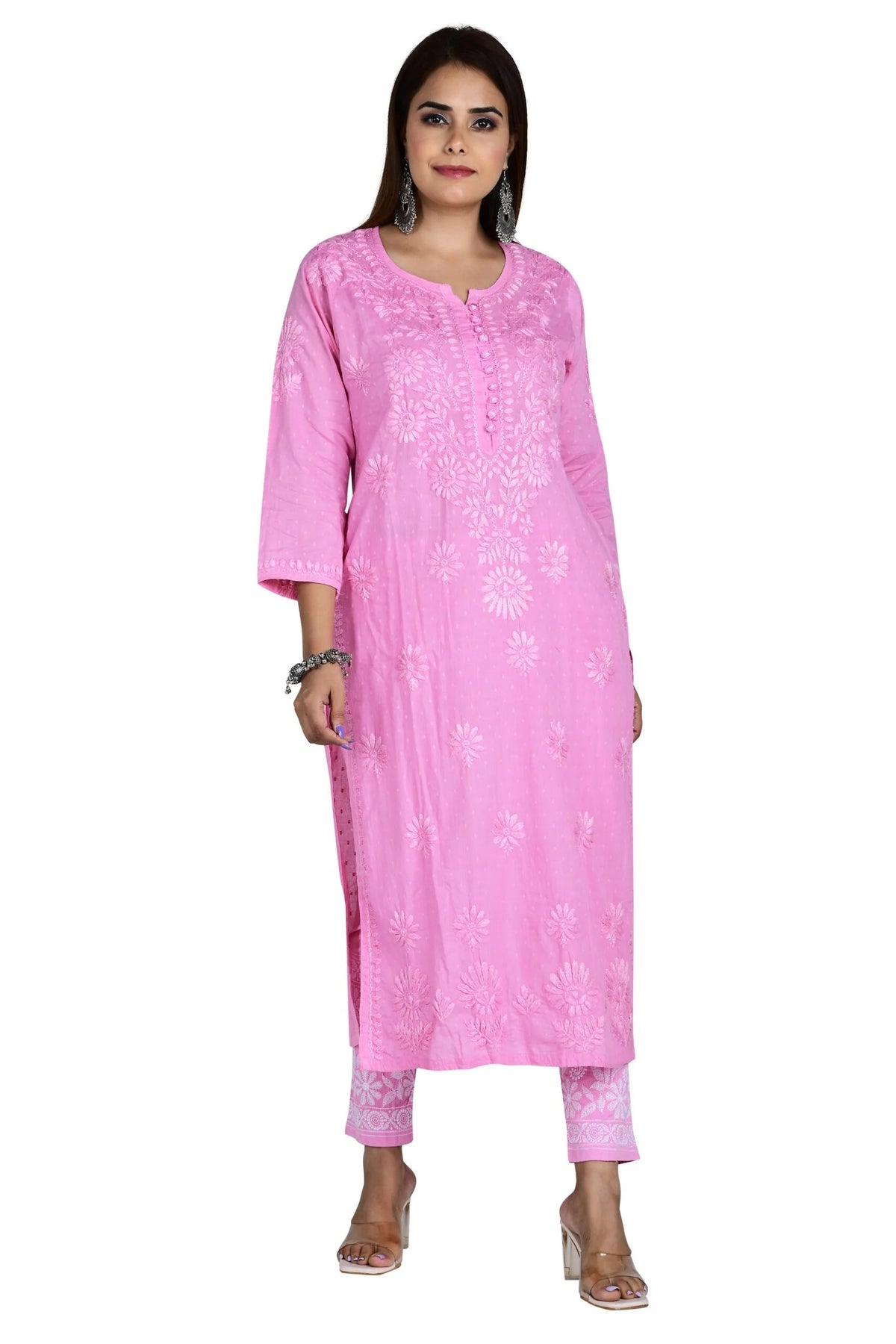 Roohi Set -  Onion Pink