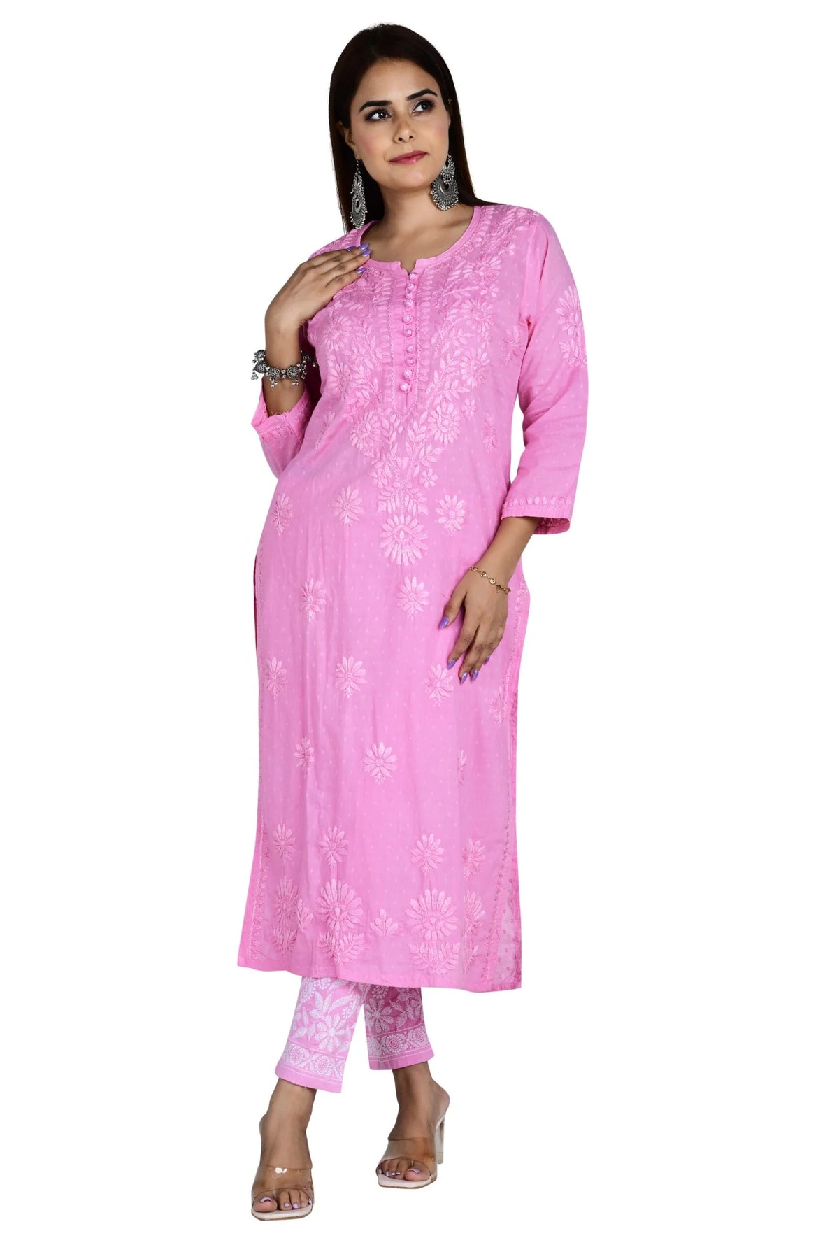Roohi Set -  Onion Pink