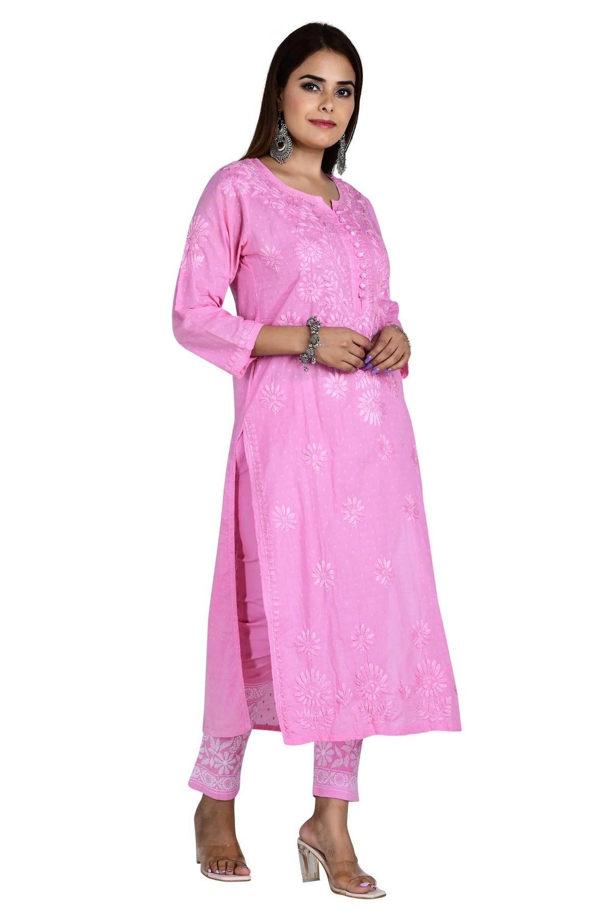 Roohi Set -  Onion Pink