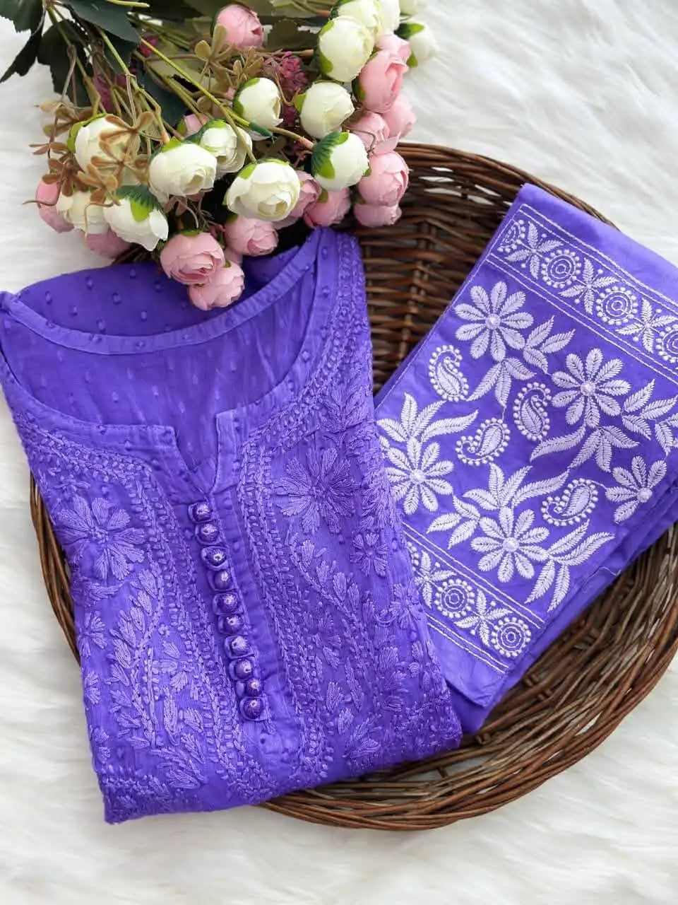 Roohi  Set - Purple