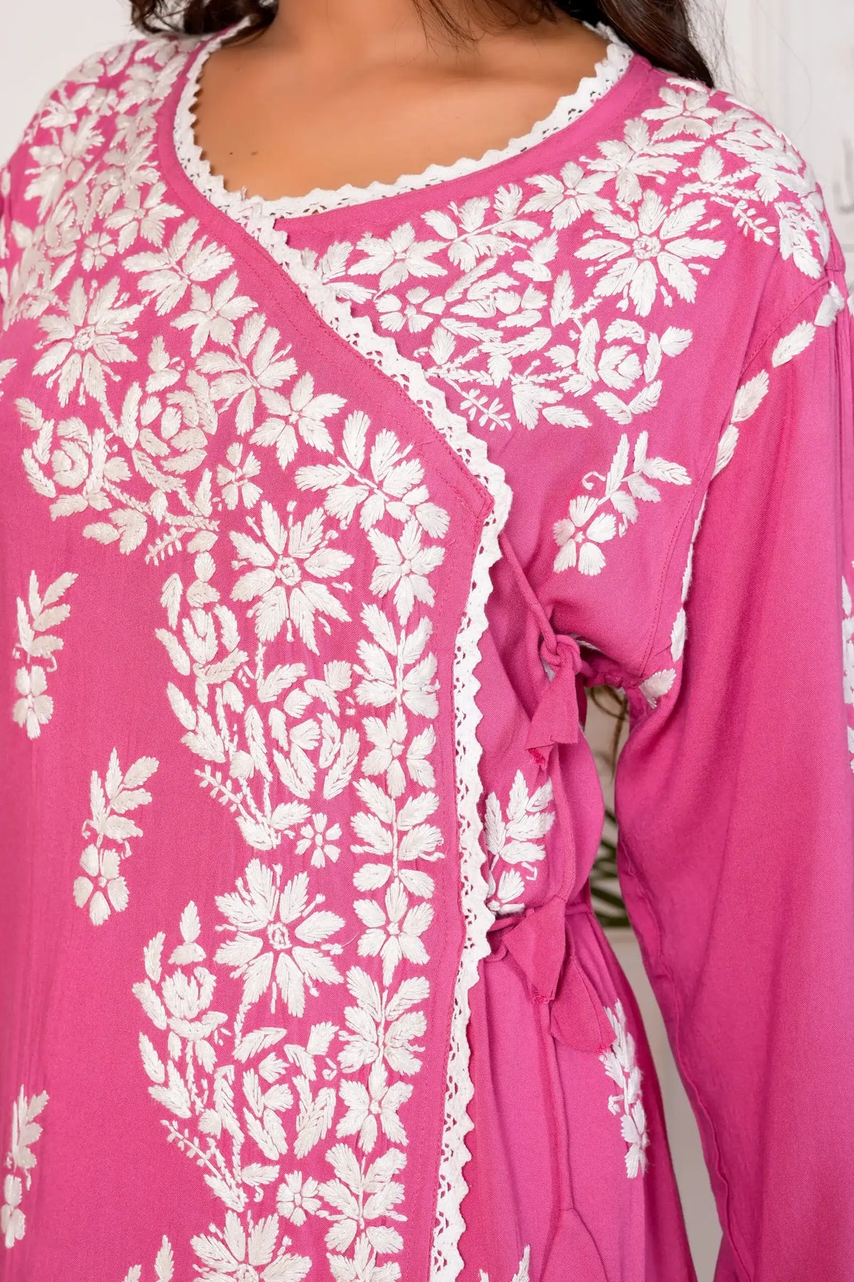 Samaira Angrakha Gown - Pink