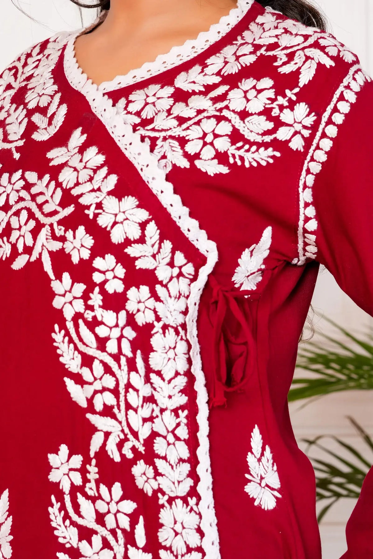Samaira Angrakha Gown - Red
