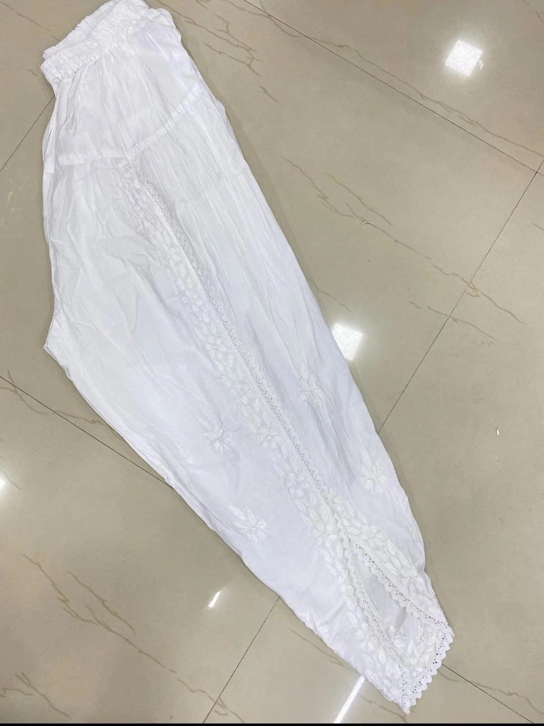 Tulip Chikankari Bottom – Free Size Upto 5XL