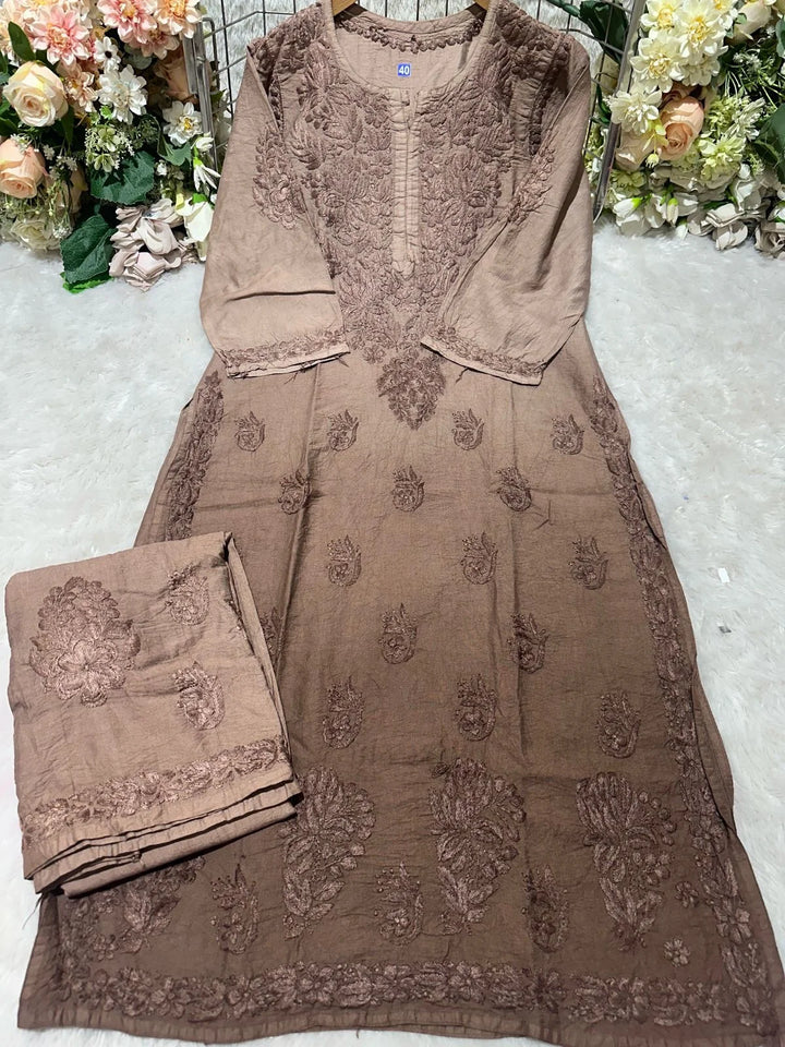 Zayra Dual Tonned Set - Dusty Canyon