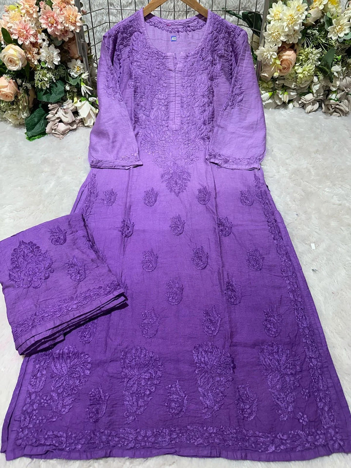 Zayra Dual Tonned Set - Legendary Lavender