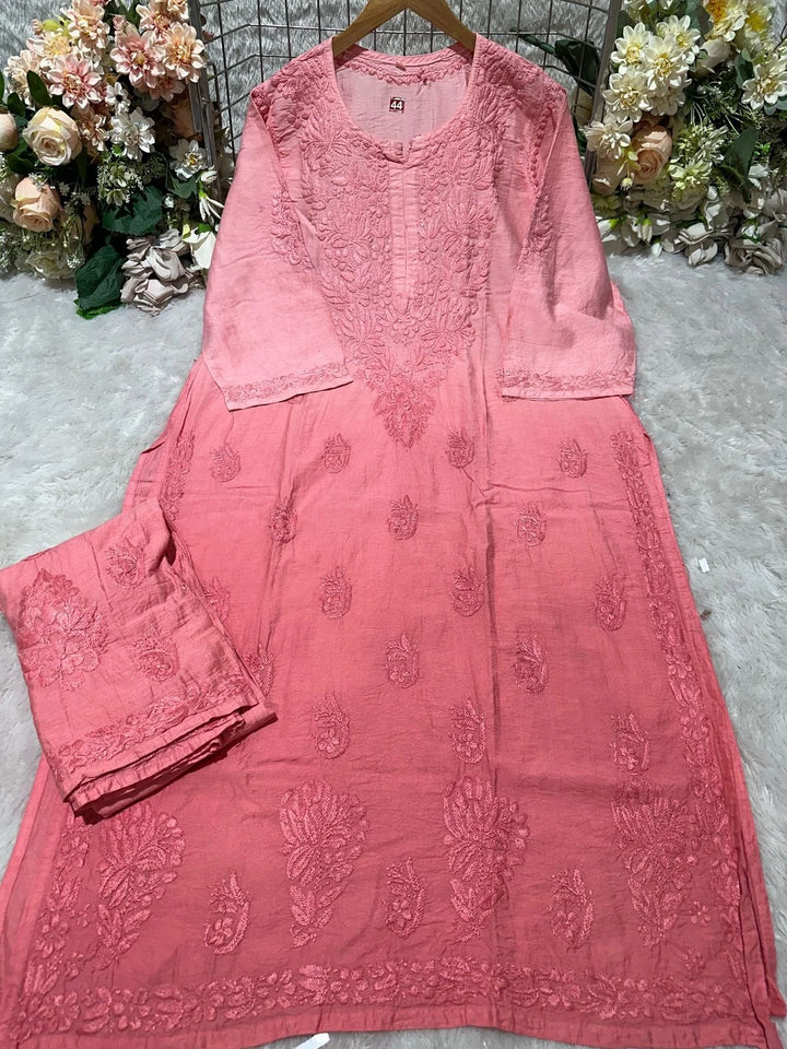 Zayra Dual Tonned Set - Turnip Pink