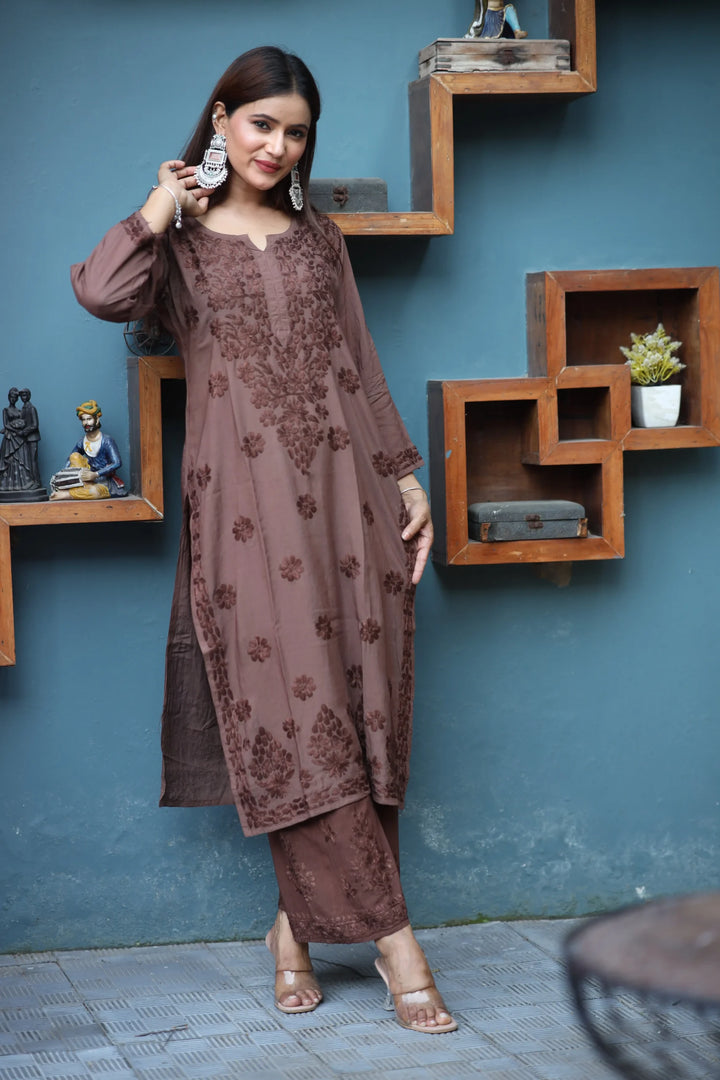 Zeba Modal Set - Brown