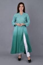 Angrakha Green Gowns for Women