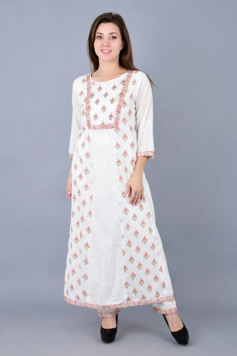 A-Line-Kurta-Set-Colour-White.webp Hunar Bharat