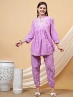 Doria Cotton Chikankari Co-ord Set