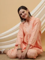 Doria Cotton Chikankari Co-ord Set