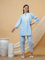 Doria Cotton Chikankari Co-ord Set
