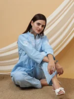 Doria Cotton Chikankari Co-ord Set