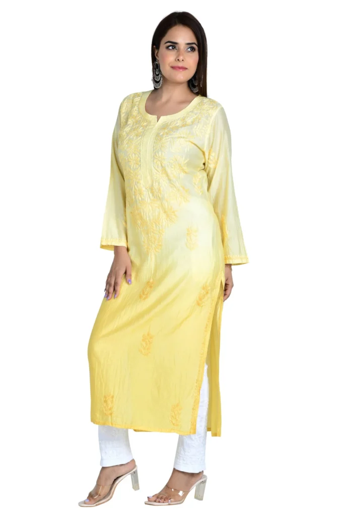 Fiza Kurti yellow1.webp Hunar Bharat