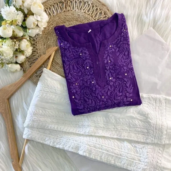 Hazel Rayon Kurta Set