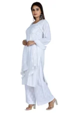 Janya White Chikankari Kurta Set Women