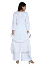 Janya White Chikankari Kurta Set Women