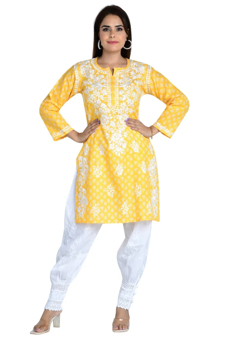 Nazreen Kurti yellow1.webp Hunar Bharat