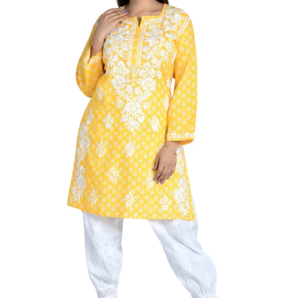 Nazreen Kurti yellow1.webp Hunar Bharat