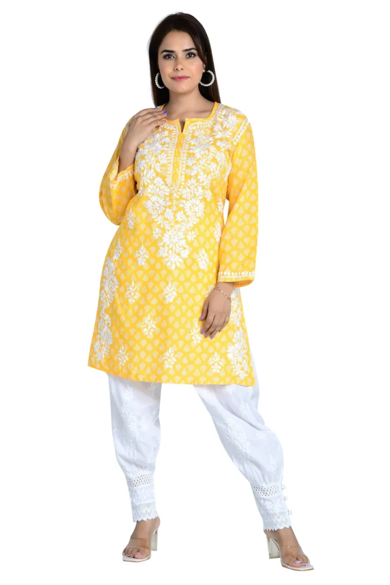 Nazreen Kurti yellow1.webp Hunar Bharat