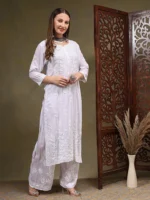 Nistha Modal White Co-Ord Set for Women