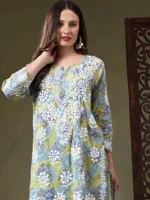 Sahiba Kurta with Floral Garara Set for Women