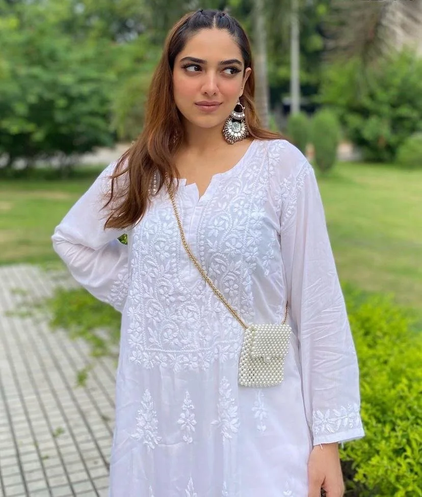 Sehar Kurti White