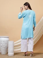 Zaina Modal Yellow Short Kurta for Women