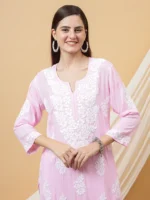 Zaina Modal Yellow Short Kurta for Women