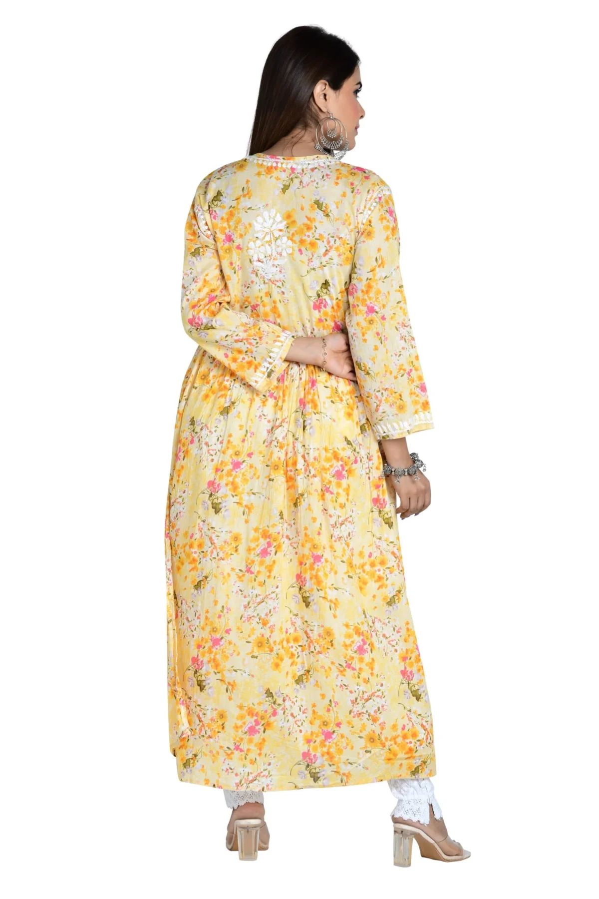 Zubeen-Kurti-Yellow-Printed-Gown2.webp Hunar Bharat