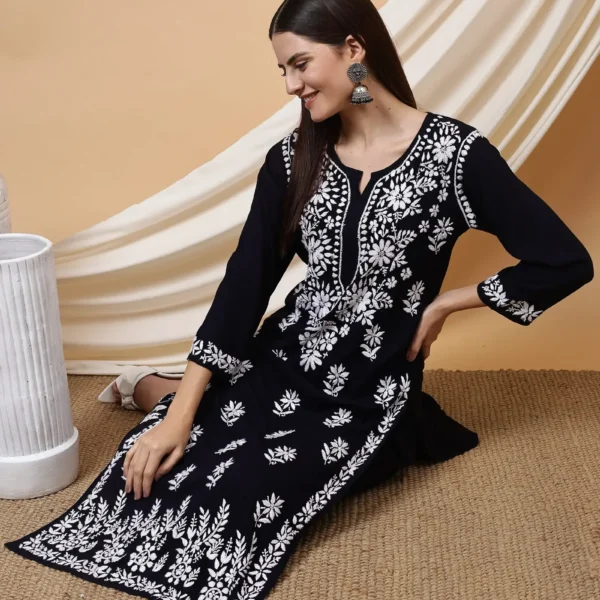 Sheetal Black Chikankari Co-ord Set In Pure Modal Fabric