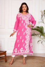 Samaira Angrakha Gown - Pink