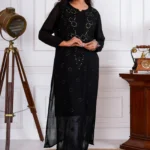 Jashn Viscose Mukaish Chikankari Kurta