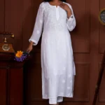 Jashn Viscose Mukaish Chikankari Kurta