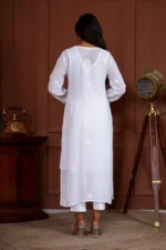 Jashn Viscose Mukaish Chikankari Kurta