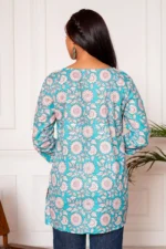 Meraki Handblock Printed Short Kurta