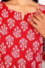 Meraki Handblock Printed Short Kurta