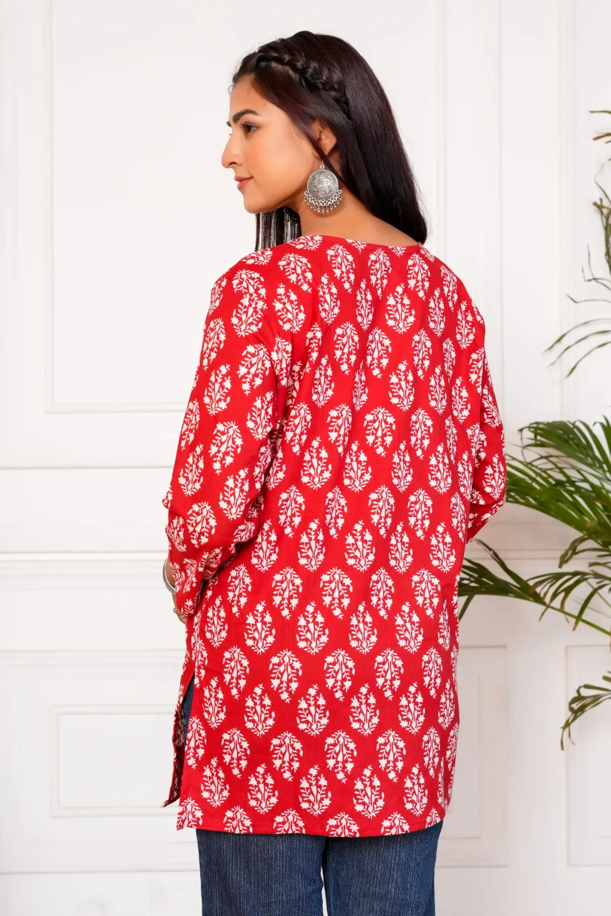 Meraki Handblock Printed Short Kurta